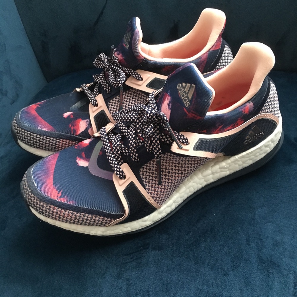 Adidas pure boost tennis shoes.